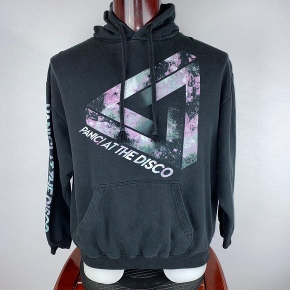 Panic! At The Disco Triangle Galaxy Hoodie Sweatshirt Size XL Pop Rock Punk Emo - Picture 2 of 12